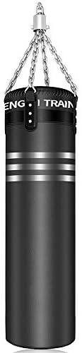Dprodo Punching Bag UNFILLED Hanging Punching Bag - DIY Heavy Boxing Bag with Heavy Bag Chain for Kids and Adults