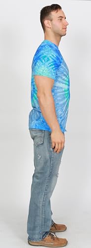 Colortone Spider Tie Dye T-Shirts for Men and Women - Unisex Short Sleeve Tie-Dye T Shirts for Adults