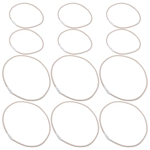 Hoement 12 Elastici Antiurto per Microfono in Gomma Robusta Accessori di Ricambio per Supporto Antiurto Fasce Elastiche Compatibili per Studio Podcast e Registrazioni Professionali