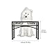 Funkeen Elevated Dog Bowls Raised Pet Feeder Cat Food & Water Diner Stand Set