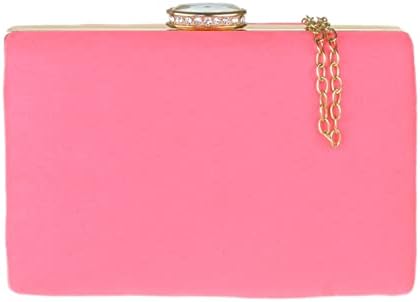 Girly Handbags Womens Faux Suede Hard Case Clutch Bag