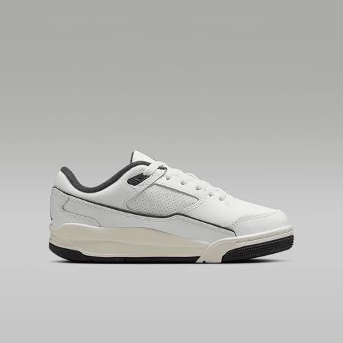 Jordan Flight Court Big Kids' Shoes (HF3333-100, White/Sail/Black)3