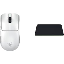 Set Purchase Razer Viper V3 Pro White Edition Gaming Mouse & Gigantus V2 - M Gaming Mouse Pad Cloth Type Small Size 36cm x 27.5cm