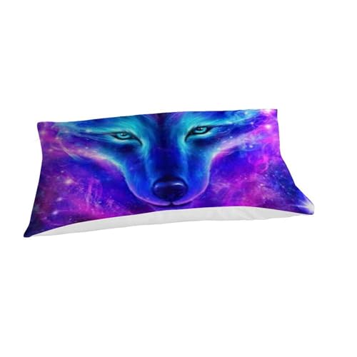 Housse de couette loup avec impression 3D haute définition en microfibre douce