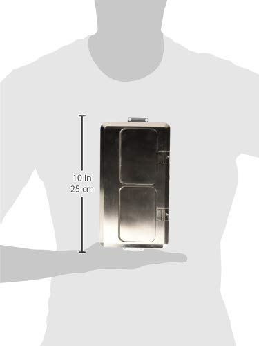 Enerlites 662301-S-D Floor Box Electrical Kit 2 Gang 20A Tamper / Weather Resistant Duplex Receptacle, Datacom Ports - Nickel Plated Brass, Steel #TOP7