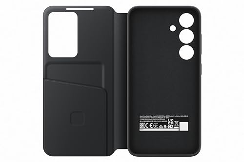 Samsung Smart View Wallet Case custodia a portafoglio con finestra di visione notifiche per Galaxy S24, Black - Immagine 4