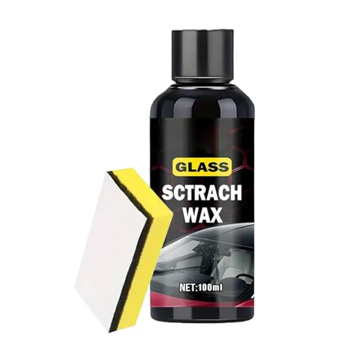 Misaakoeq 車用スクラッチリムーバー,100ml 自動車用ポリッシング剤,車のフロントガラス傷研磨ワックス - トラック・車両・RV・セダン・自動車のフロントガラス・ウィンドウ・リアビューに対応