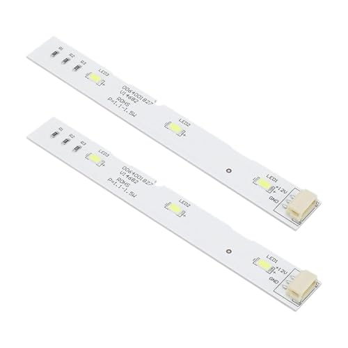 Fenteer Luz de Refrigerador Repuesto de Iluminación Panel de Luz Interior Componente para Nevera Fabricado en Metal para Un Rendimiento Duradero Adecuado para, 2 Piezas