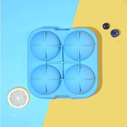 proMCRjex Large Ice Ball Maker 2.55 Inches Silicone Sphere Ice Molds