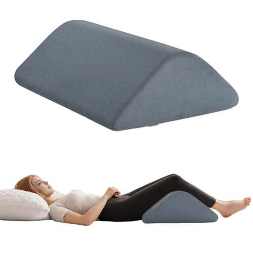 Knee Wedge Pillow for Post-Surgery Recovery-Leg Elevation Support for Sleep Position, Alleviating...