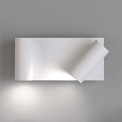Applique Murale en Métal Blanc Moderne et Projecteur Réglable LED Haute Performance