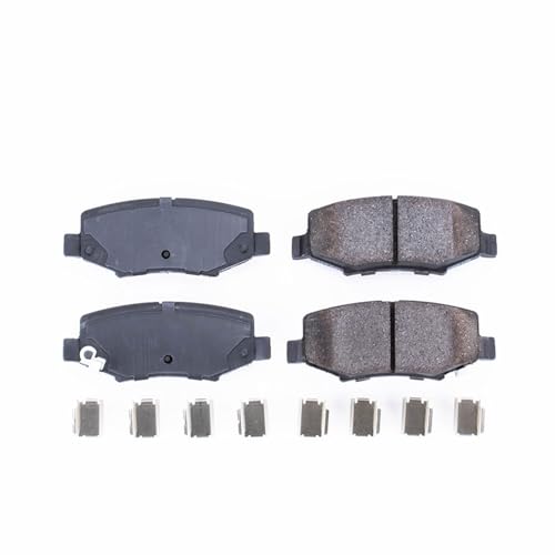 Image of PowerStop Rear Brake Pads for Dodge Nitro 2007-11 |Jeep Liberty 2008-12 |Wrangler 2007-17 |Wrangler JK 2018 - Z17 Ceramic Brake Pads with Installation Hardware, 17-1274