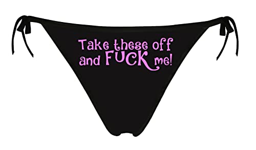 JINKAIJIA Damen Flirty Sexy Funny 3D Printed Low Waist Tie String Hohe Elastizität Unterhose Single Party Geschenke Slips, Fuck Pink, Einheitsgröße