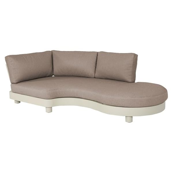 OUTLIV. Santa Barbara Ecklounge Aluminium Braun