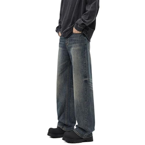 Men's Pants Summer Straight Leg Loose Office Jeans
