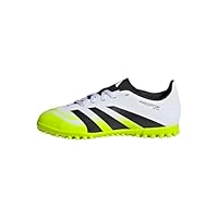 adidas Unisex Club Turf Football Boots Kids, Cloud White/Core Black/Lucid Lemon, 1 UK