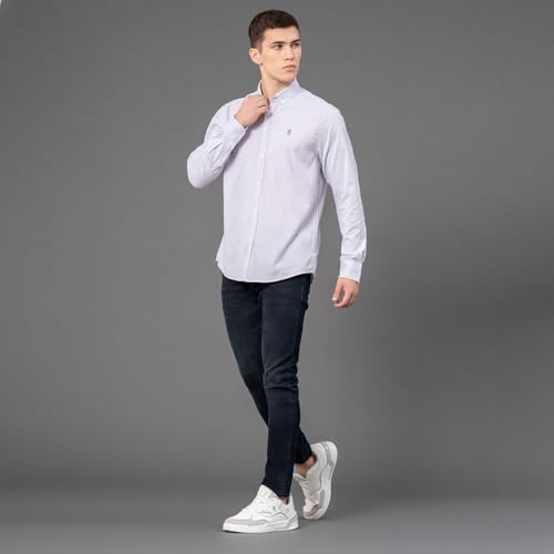 Image of Red Tape Striped Regular Fit Shirt For Men | Comfortable & Stylish