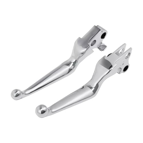 Levier d'embrayage moto Harley Road King et Softail - Paire de leviers de frein noir