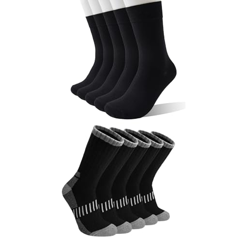 Chaussettes pour hommes indispensables du bureau aux chantiers avec le pack de 10 paires