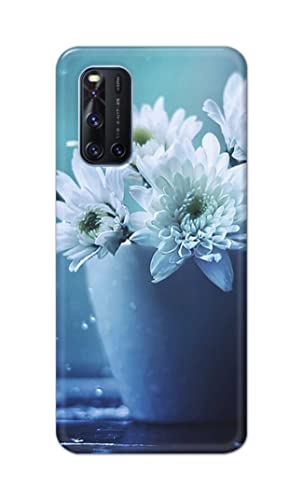 Image of PRINTFIDAA Flowers in The Glass On The Table Printed Designer Hard Back Case Cover for Vivo V19 -(TY) MVN1002