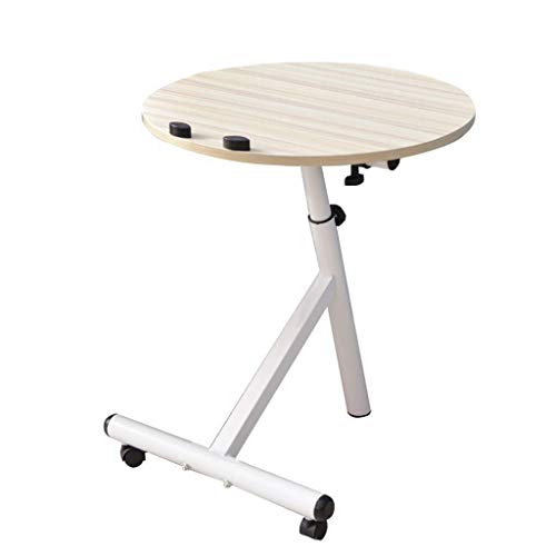 Praktische praktische Beistelltische Beistelltisch Tragbarer Laptop-Tisch Workstation Round Gaming Computertisch Höhenverstellbar 360 & Grad;