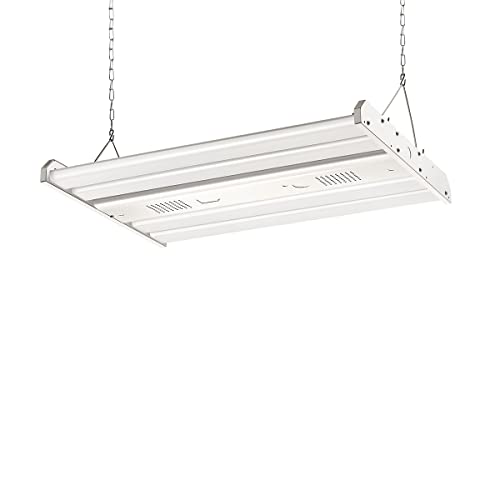 Elecall Led Linear High Bay Light 27135Lm 201W 2Ft 5000K(800W Hps Eqv.) Warehouse Light For Workshops Garages Shop Hanging And Flushmount,0-10V Dim Ul Dlc,8 Lamp Fluorescent Replace #TOP6