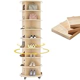 JFHID 8 Tier Rotating Shoe Rack