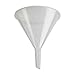 Karter Scientific 210Q4 Natural PP Plastic Funnels, Short Stem, 55mm (Pack of 3)