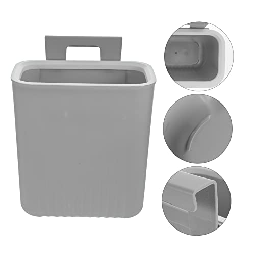 Caneca de basura rectangular colgante GLEAVI gris miniatura 5