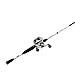 Lews Fishing LSG1HMG66MH Laser MG Baitcast Combo, 6'6", 7+1 Bearings, 6.4: 1 Gear Ratio, Medium/Heavy Power