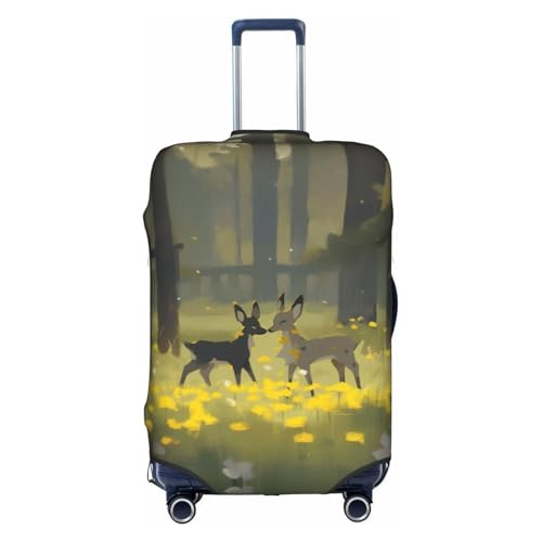 Cow Suitcase Covers, Luggage Protectors Fits Four Sizes Suitcase For Travel