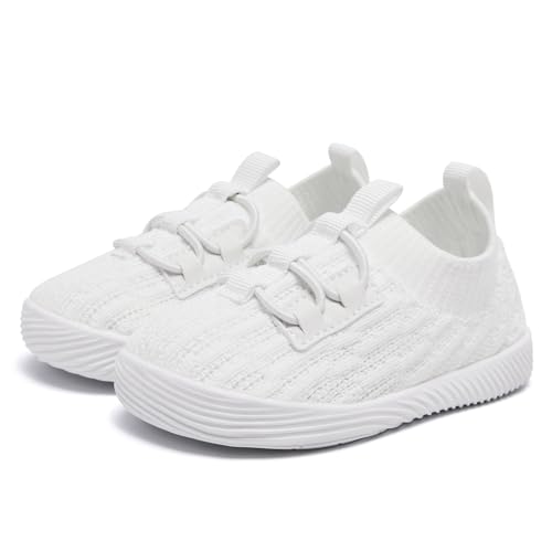 MORENDL Toddler Slip On Sneakers Baby Walking Shoes Non-Slip Breathable Boys & Girls Tennis Shoes Infant Running Shoes