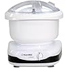NutriMill Artiste Kitchen Electric Stand Mixer 500 Watt 6.5 Quart Bowl with Dough Hook & Wire Whips (Black Trim)