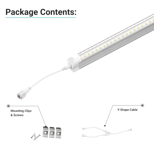 Ledmyplace WEN-T8V5FT32T(5000K) Ledmyplace 32W 5Ft Led Freezer/Cooler Tubes T8 V-Shape, 4200 Lumens, 5000K Daylight White, 180° Beam Angle, 100-277V, Tube Lights For Supermarkets Freezer, Commercial Freezer Lights thumb #3