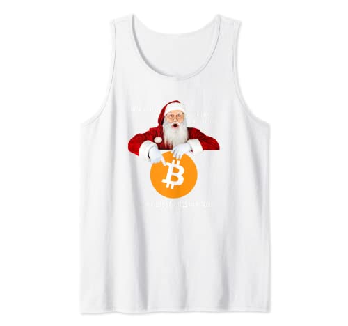Caratterizzato da un divertente Babbo Bitcoin Graphic indossare questo per il vostro prossimo brutto maglione party!