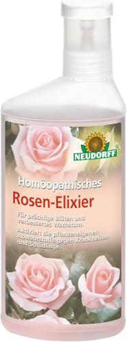 Neudorff Homöopathisches Rosen-Elixier - Natürliches Rosenmittel Konzentrat vitalisiert durch Schädlinge und Krankheiten geschwächte Rosen, 500 ml