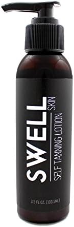 Swell Life Self Tanner - Sunless Tanning lotion - organic, natural, and eco-cert bronzing cream - Quick Dry, Anti Aging, Self Tanning Lotion for immediate results With color Guide