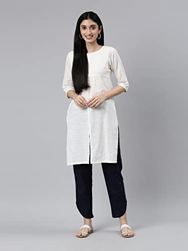 Image of GO COLORS Women Mid Rise Cotton Dhoti Pant