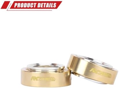 RCAWD SCX30 Brass Weights 70g RC Wheel Rims Beadlock Glue-Free for Axial 1/30 SCX30 Series Upgrades Parts A — view 6