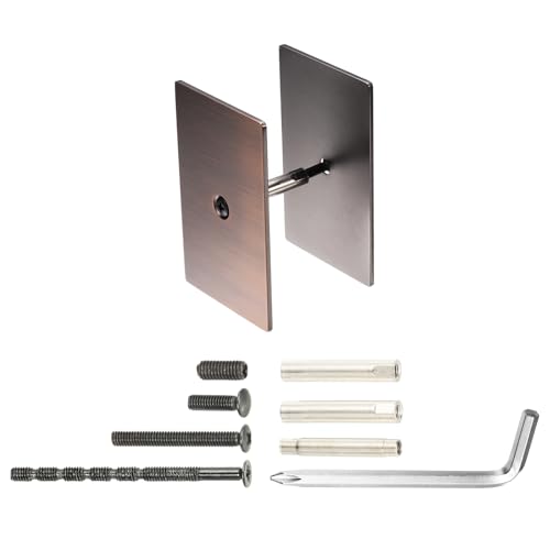 Cache-trou de porte en acier inoxydable bronze premium pour rénovation