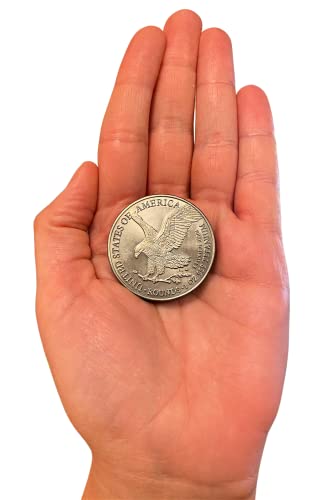 Gte GTE2023TITCOIN 2023 1 Ounce Oz 999 Fine Solid Usa American Liberty Eagle Coin Titanium Precious Metal Ingot Bullion Ti Element Chemistry Proof Mint Coin thumb #5