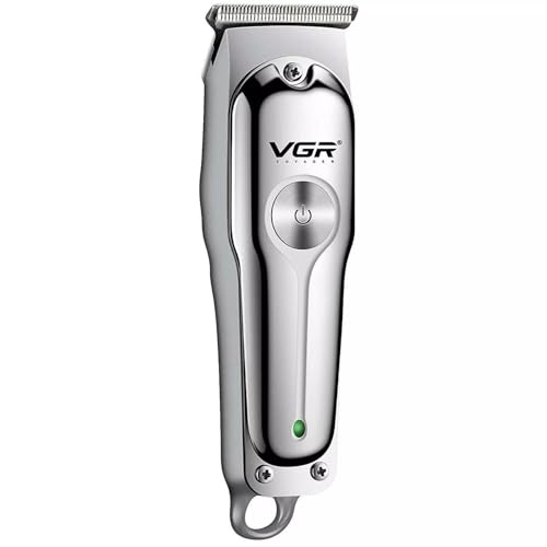 Cortapelos profesional V-071 – Cortapelos de precisión para hombres – Cuchillas de acero inoxidable, batería de litio de 600 mAh, 120 min de tiempo de funcionamiento, carga USB, recortadora compacta