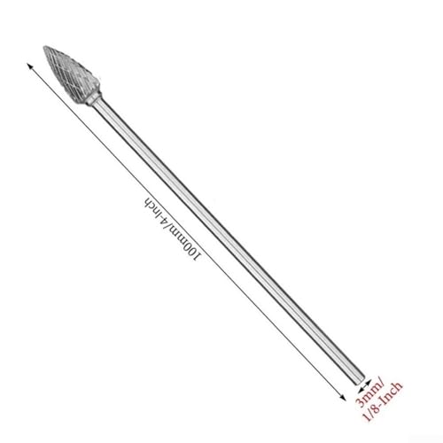 Set de 5 fresas de carburo de 100 mm doble corte miniatura 7
