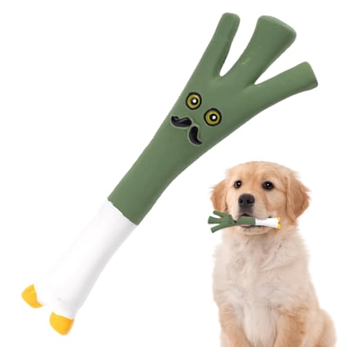 Gemüse Hundespielzeug Kauspielzeug für Hunde, Lauch Beißspielzeug für Welpen, wildes Kauspielzeug, Cartoon-Gemüsespielzeug, Beißspielzeug aus Latex, Spielzeug
