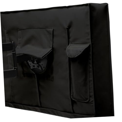 Housse TV extérieure 40-42 bâche étanche noire écran de jardin - 4