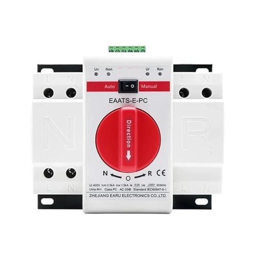 Interruptor de Transferencia Automática de doble potencia 125A 4P tipo manual auto disyuntor AC400V