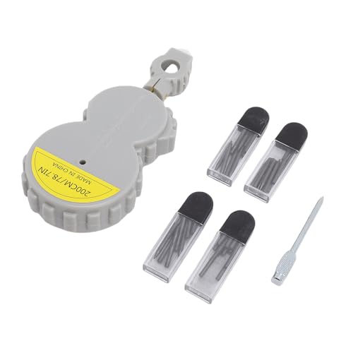 Cinta métrica giratoria con botón retráctil 6.56FT miniatura 6