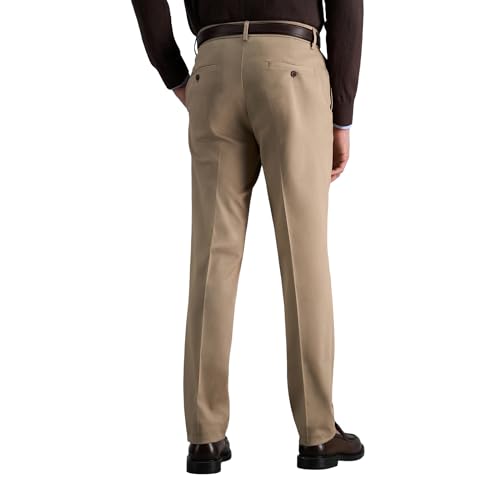 Haggar Men's Premium No Iron Khaki Slim Fit Flat Front Casual Pant3