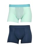 WACOAL MEN(ワコールメン)ボクサーパンツ ２枚セット【気持ちいいパンツ】 動いてもズレにくい フロントの安定性・快適性 前閉じ 下着 WT7991 LG2 L