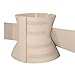 FeelinGirl Waist Trainer for Women Three Trimmer Belts Workout Sets Tummy Underbust Sport Girdle Body Shaper Beige